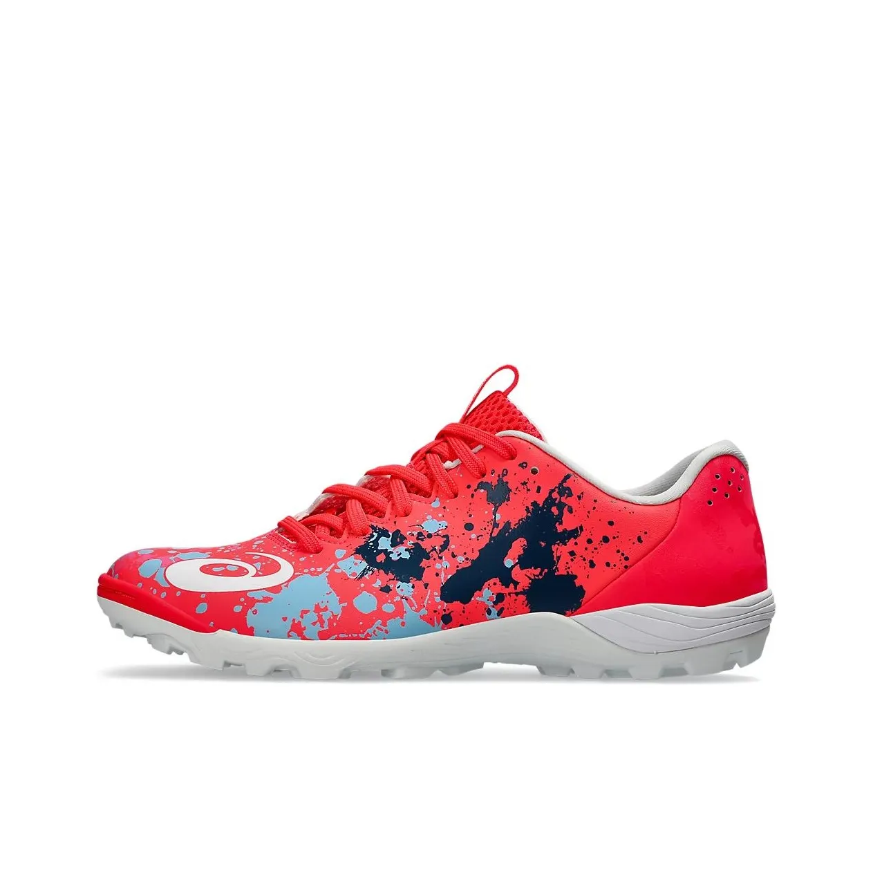 Asics TOQUE 8 Мягкий и Комфортный TF Шипы Устойчивые к Терте Футбольные Бутсы Унисекс Красный Белый