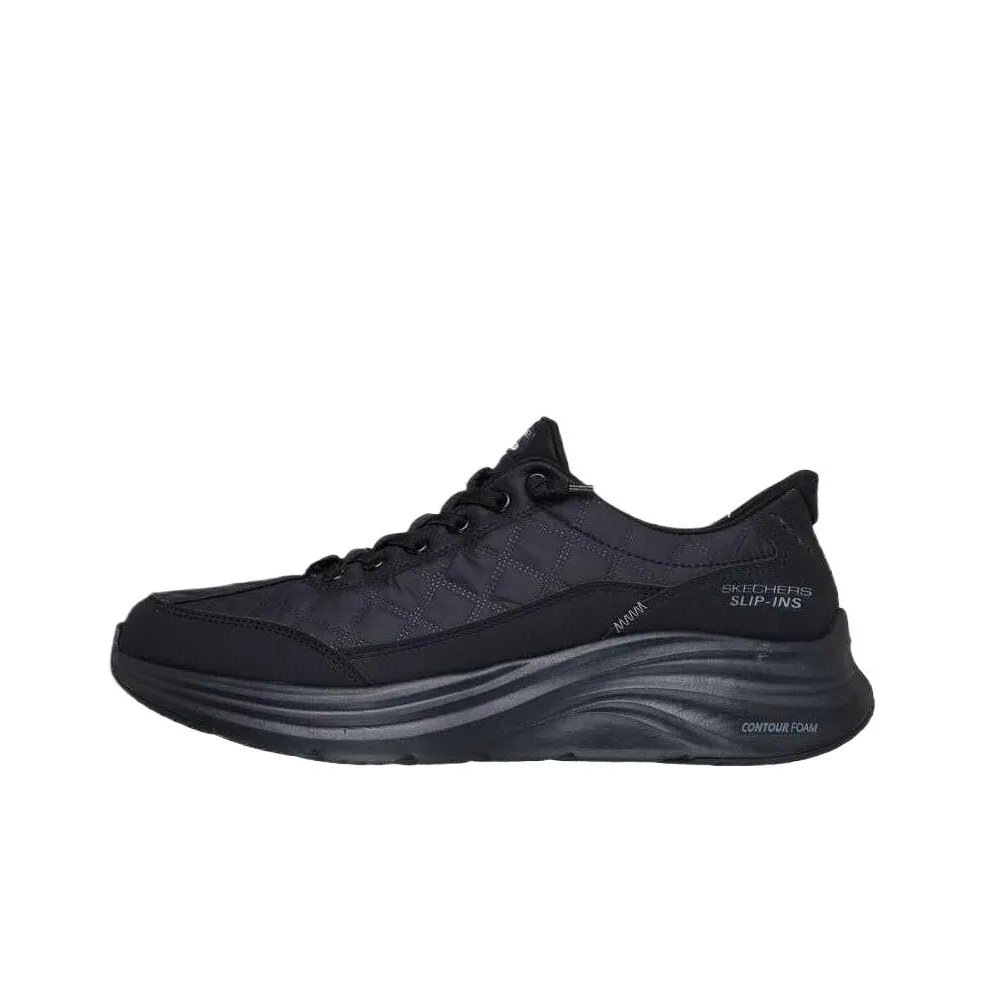 Skechers Легкий Низкий Топ Повседневная Обувь Мужская Черная