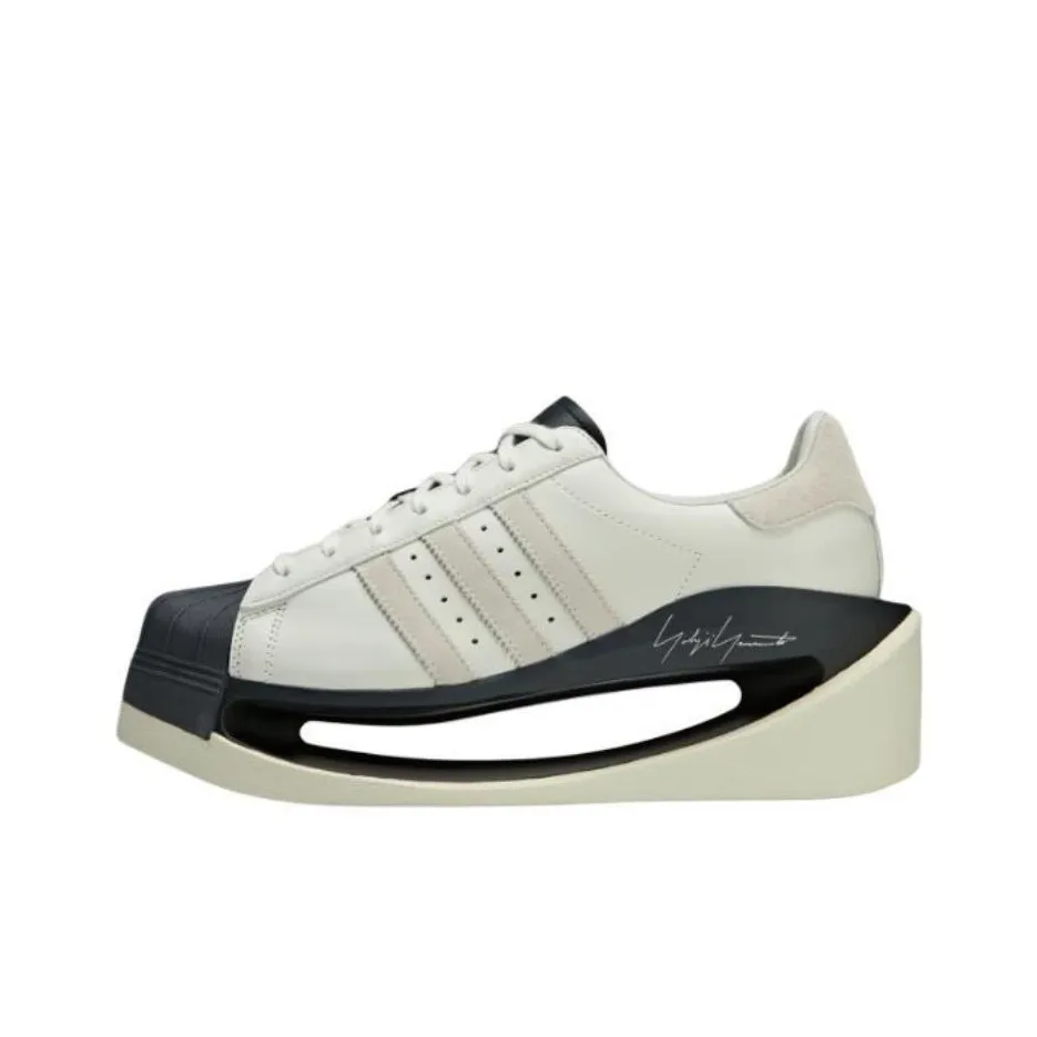 Adidas Y 3 GENDO SUPERSTAR Casual Shoes Unisex Low Top Beige Black