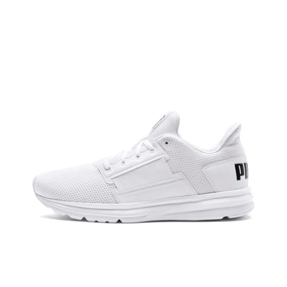 PUMA Enzo Street Low Casual Shoes Men's White Black PUMA Enzo Street Low Повседневная обувь Мужская Белый Черный