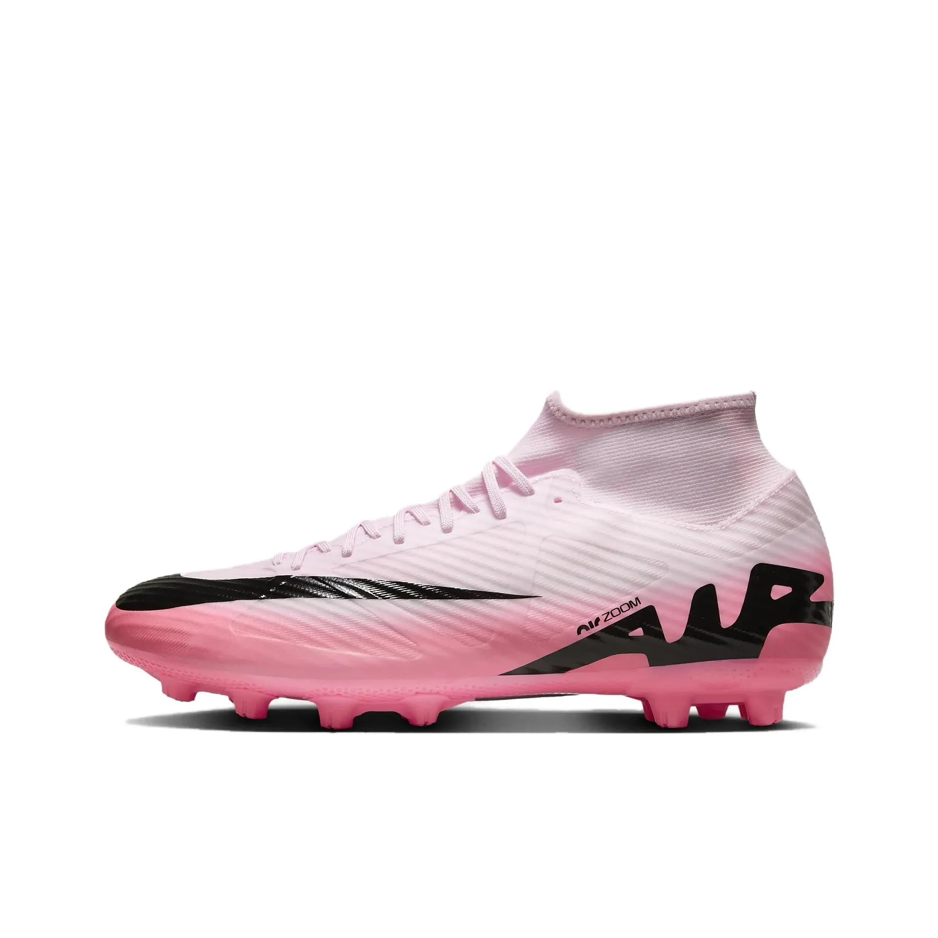 Nike Mercurial Superfly 9 Soccer Shoes Men High Top Pink/Black
