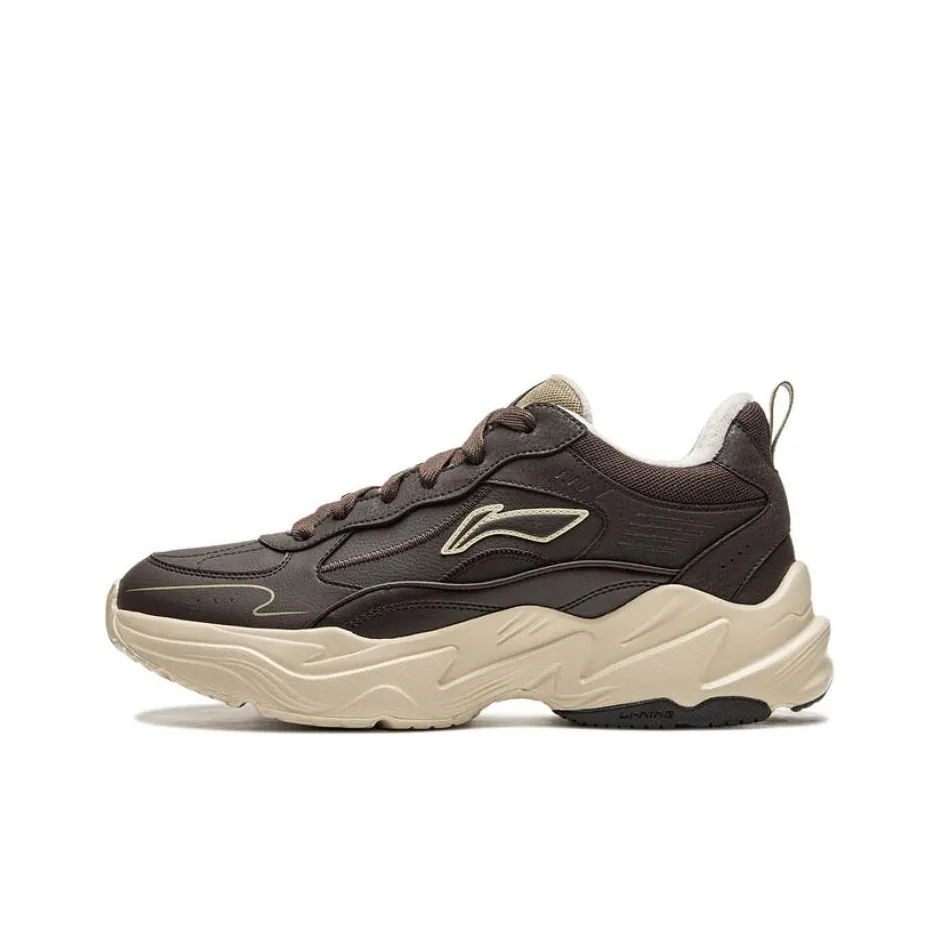 Li NING LN DEFENDER Противоскользящая Легкая Низкий Верх Повседневная Обувь Мужская Умбра