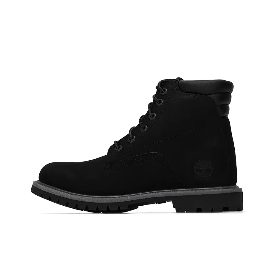 Timberland Waterville Износостойкие армейские ботинки для женщин черные длина до щиколотки