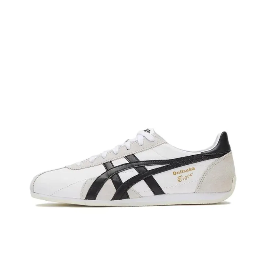 Onitsuka Tiger Runspark Синтетическая кожа Спилок коровьей кожи Кожа противоскользящая Устойчивая к истиранию Дышащий