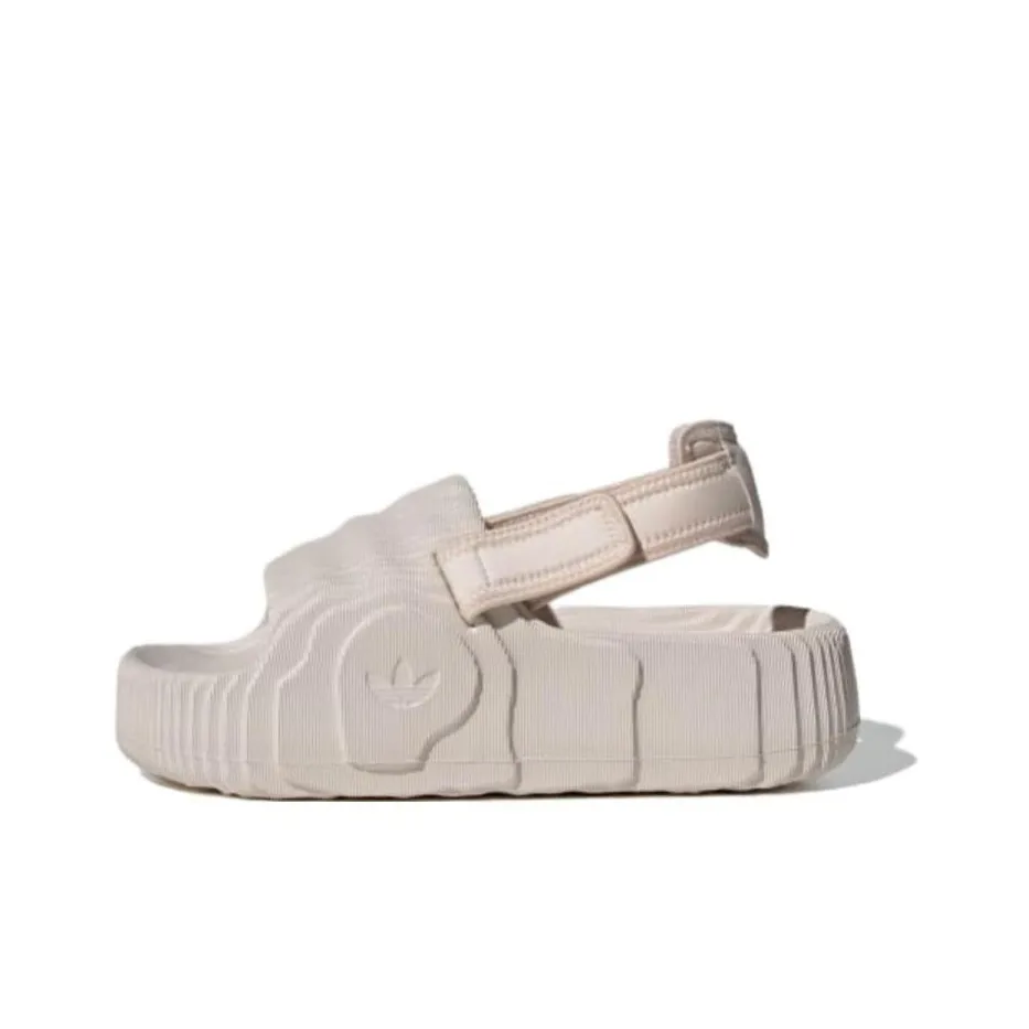 adidas originals Adilette 22 XLG Удобные Круглые Палец Устойчивые к Тертости Шлепанцы Женские Бежевые