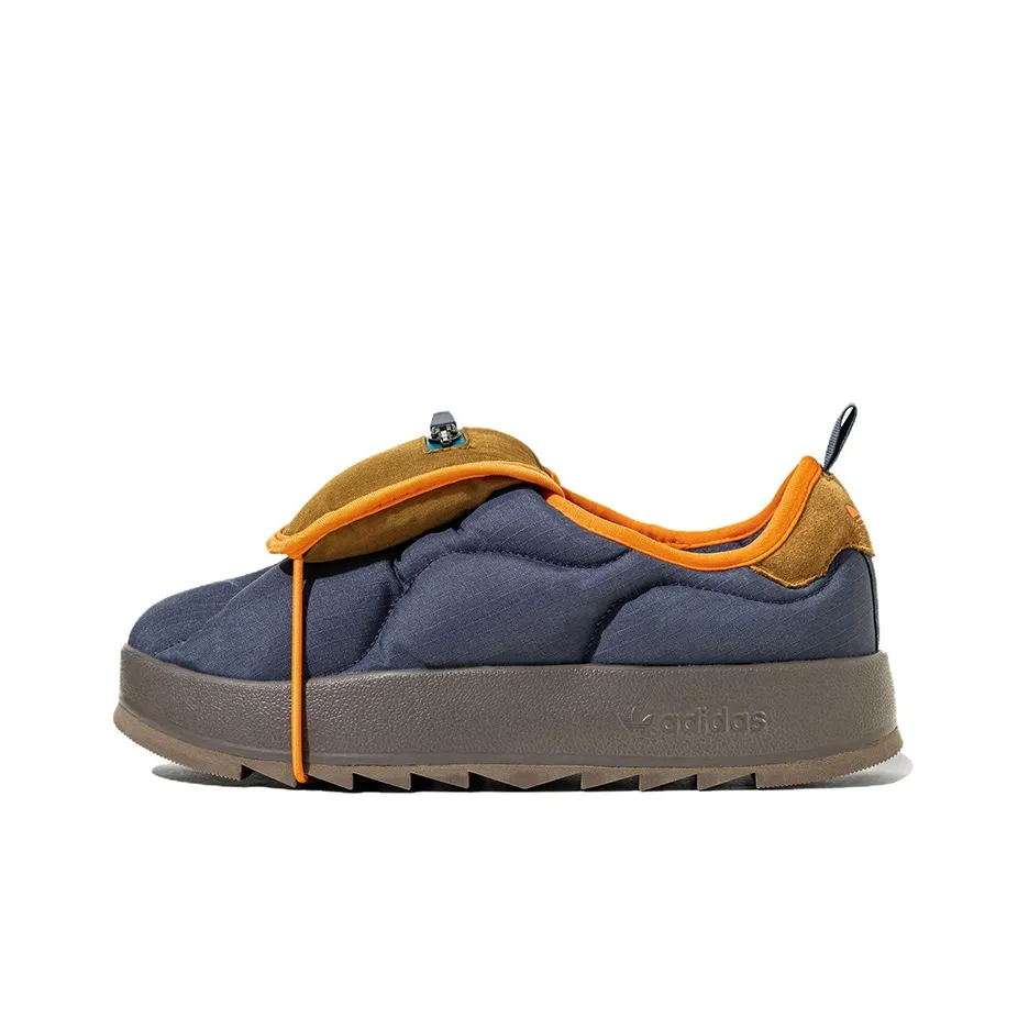 Adidas Originals Puffylette Ткань Противоскользящая Устойчивая к истиранию Низкий Верх Повседневная Обувь Унисекс