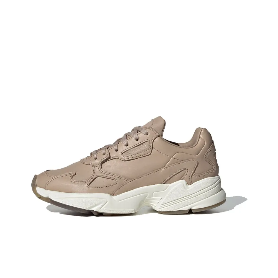 Adidas Originals Falcon Кожа Удобная Дышащая Низкие Повседневные Кроссовки Женские Коричневые
