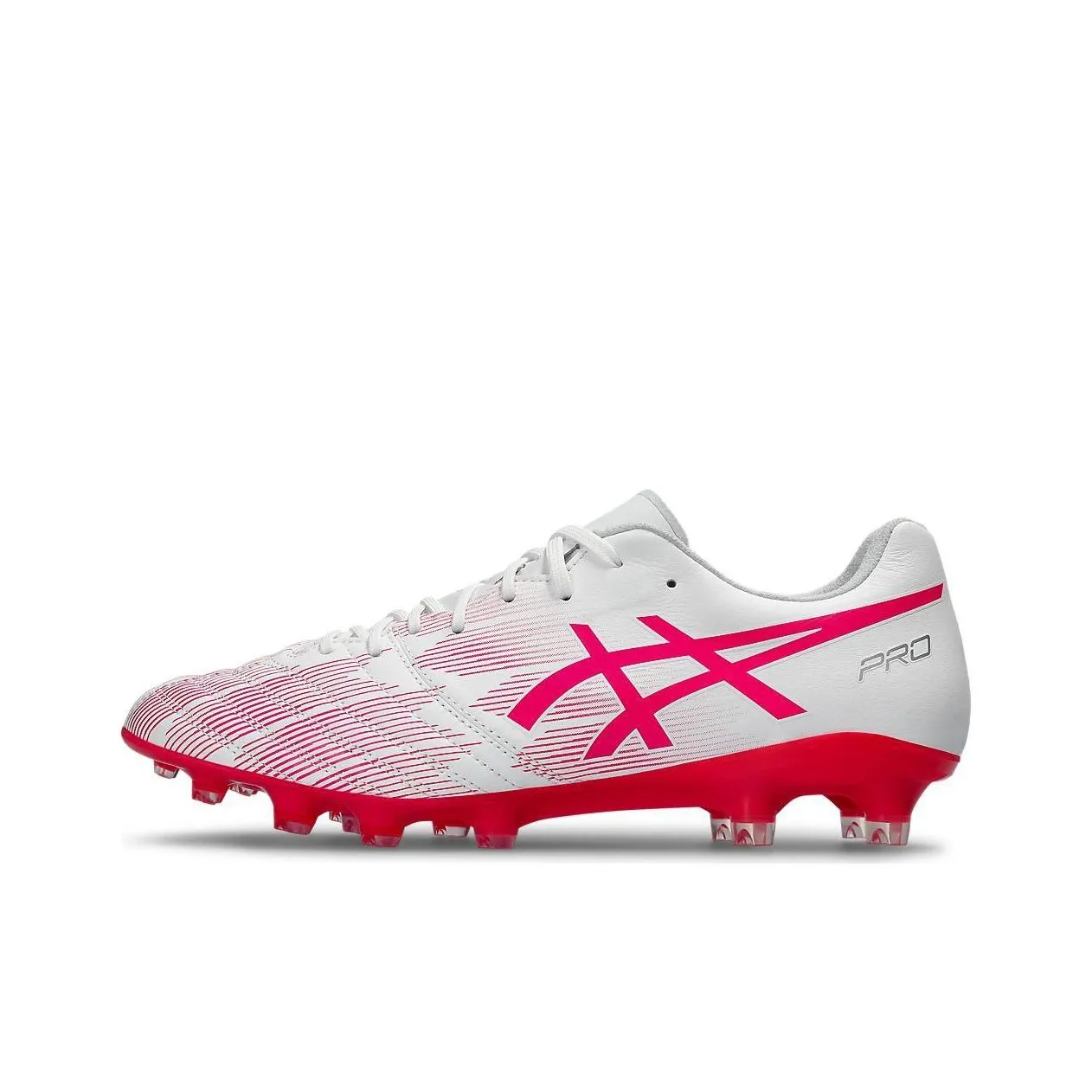 ASICS DS LIGHT X FLY Pro 2 AG Искусственная трава Амортизация Износостойкие Футбольные бутсы Мужские Розовые Белые