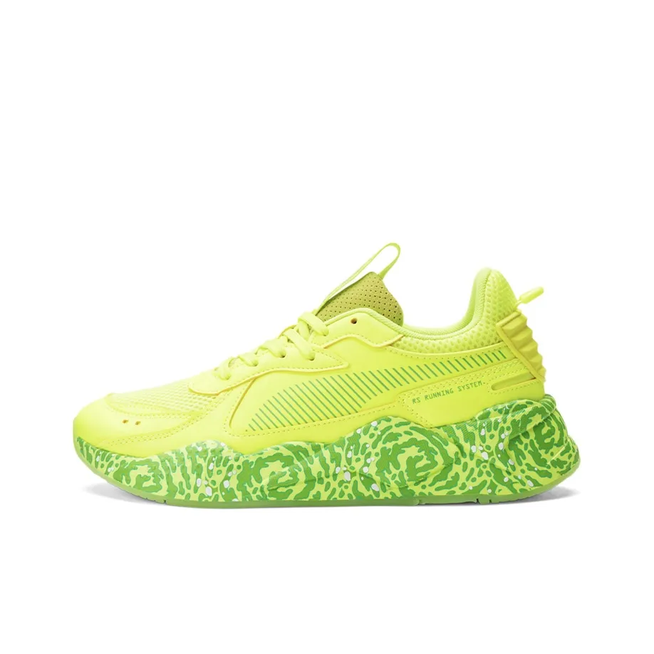 PUMA RS X Casual Shoes Men Low Top Neon Green