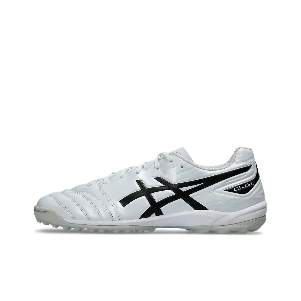 ASICS Ds Light Club TF Шипы Устойчивые к абразиву Футбольные бутсы Унисекс Белый Черный