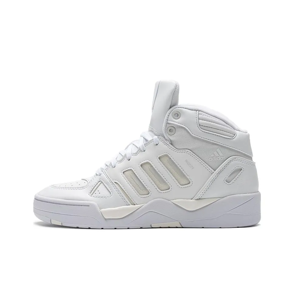 Adidas Midcity Текстиль Синтетическая кожа Удобный MID Топ Повседневная обувь Унисекс Белый