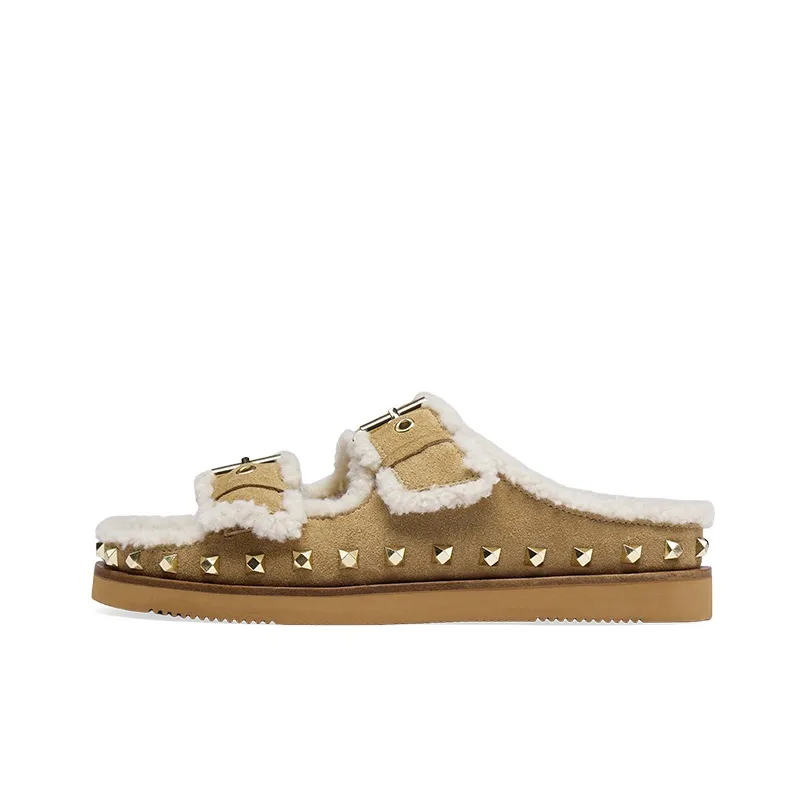 Пепельные противоскользящие абразионные шлепанцы для женщин