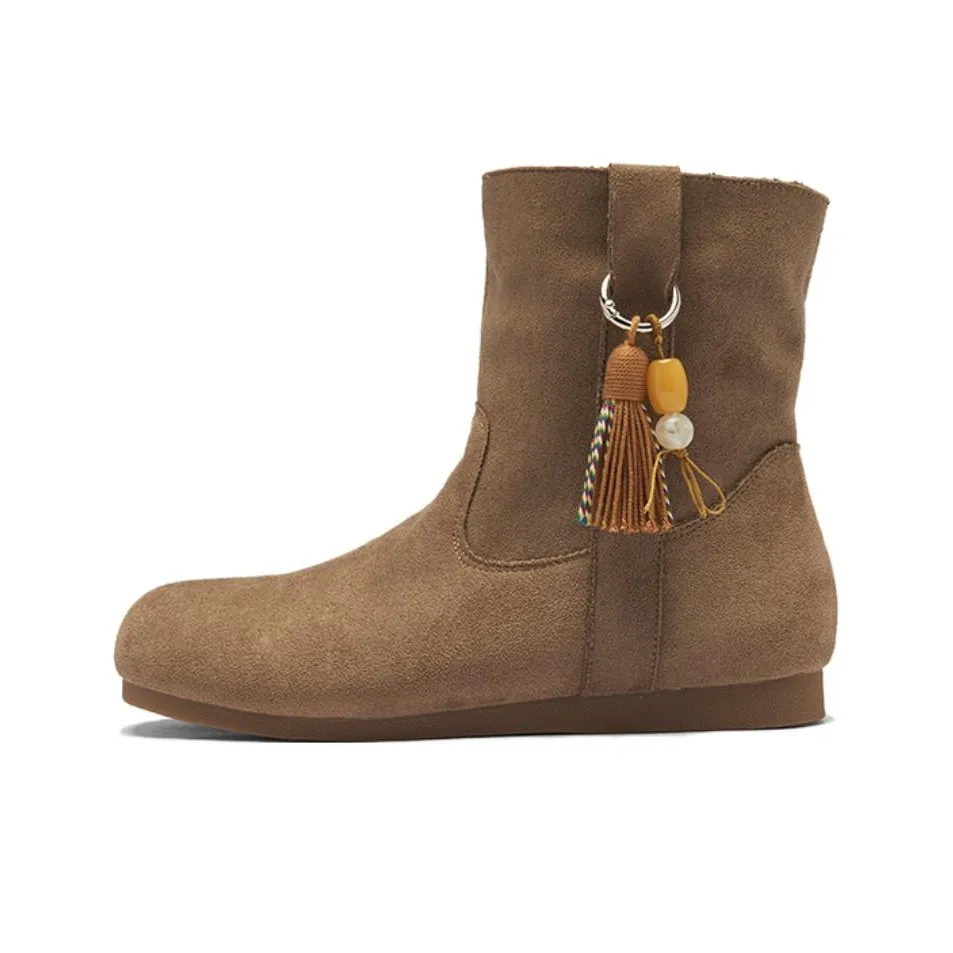 AGSDON Ткань Ботильоны 2 см Женские