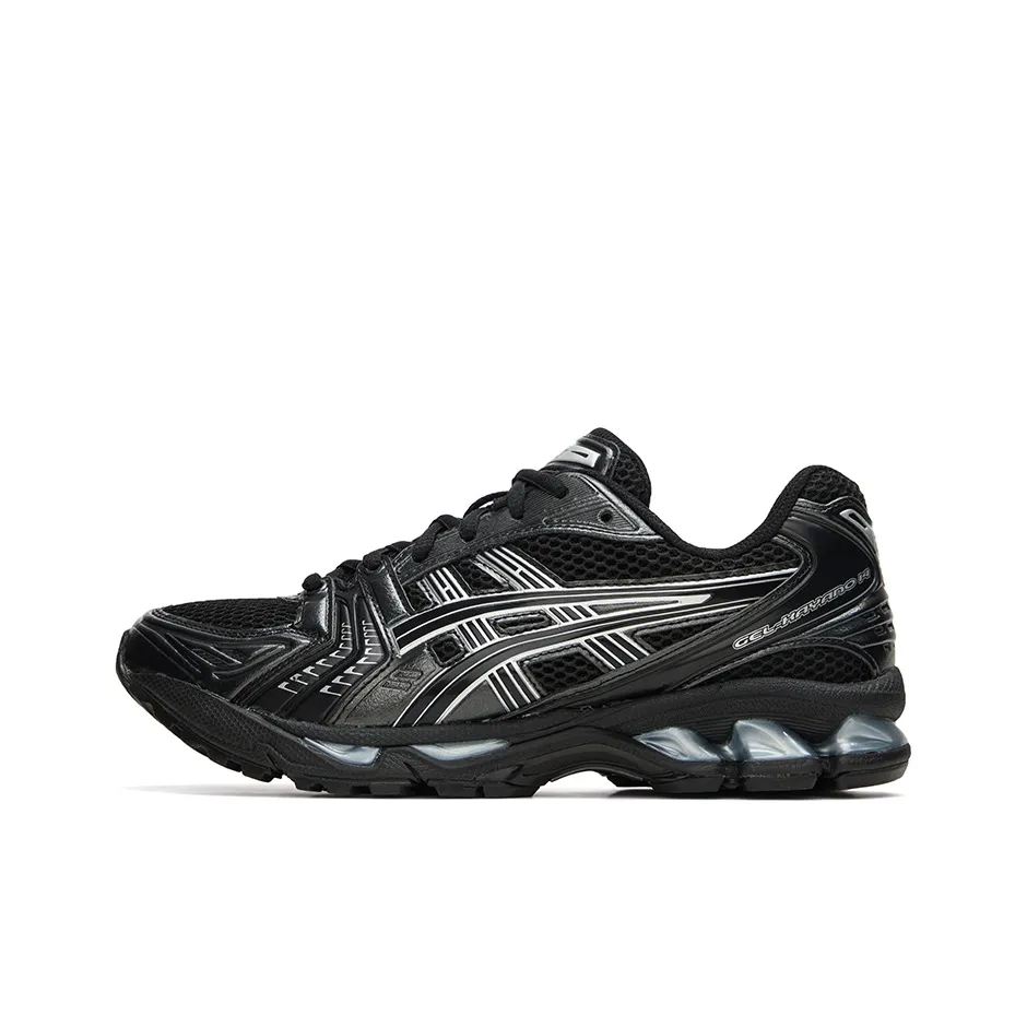Asics Gel Kayano 14 Устойчивый к истиранию Дышащая Поддержка Низкий Верх Повседневная Обувь Унисекс Черный