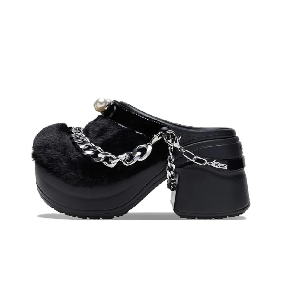 Crocs Сабо Черные Женские