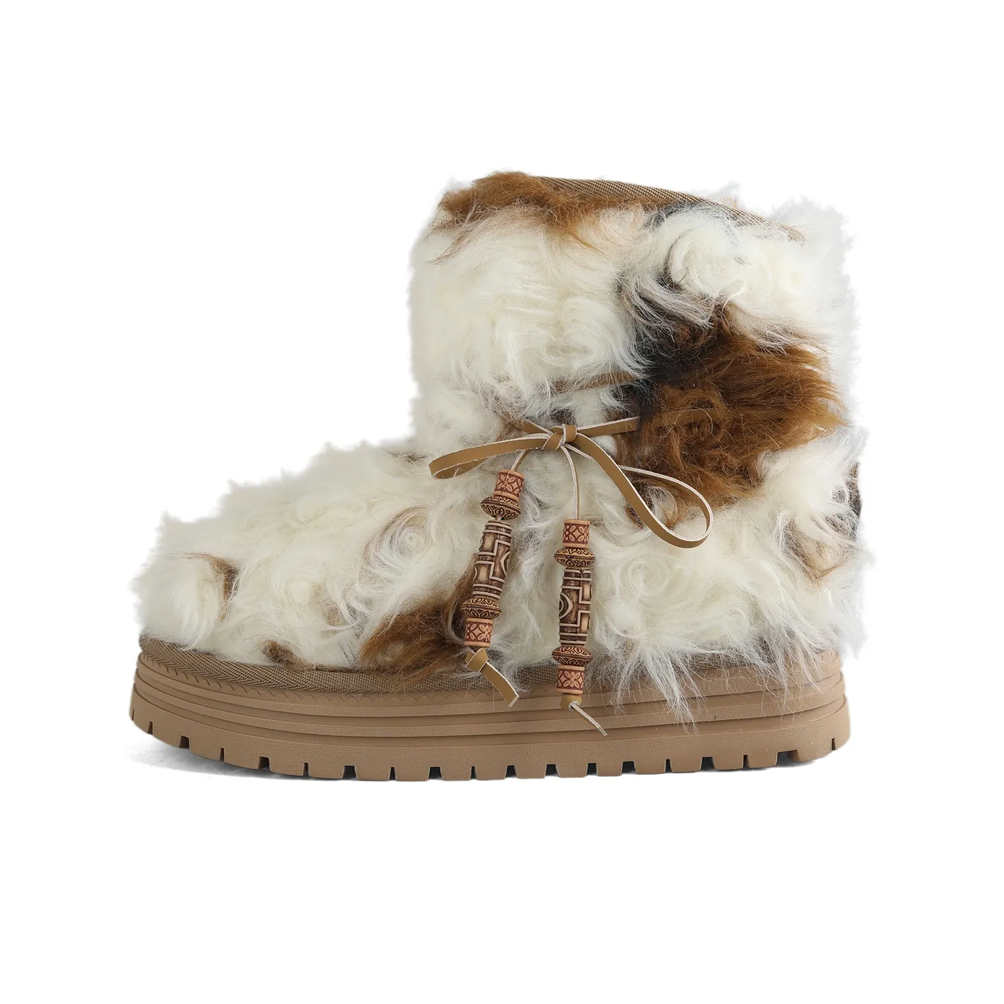 DOLIN COLLECTION Як Платформа визуально увеличивает рост ворсистые сноубутсы женские