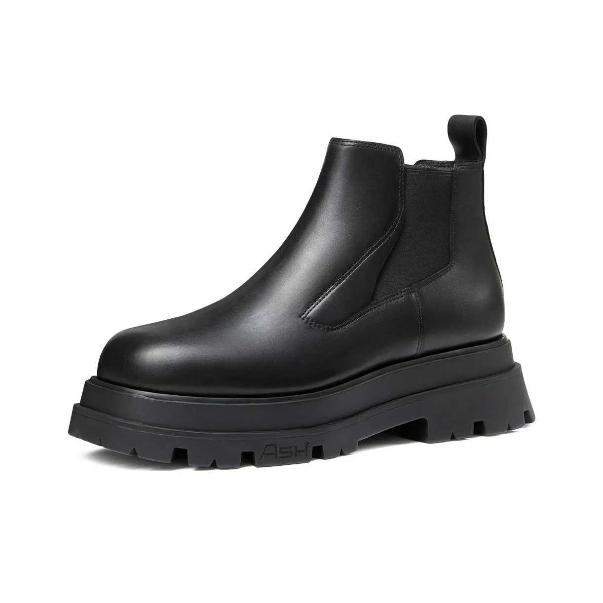 Женские пепельные Мартинсы черного цвета