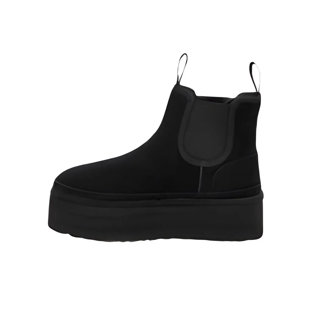 UGG Neumel Корова Замковая Короткий Челси Женские Черный