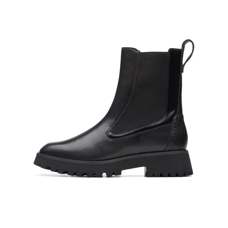 Clarks Короткий Челси Женские Черный