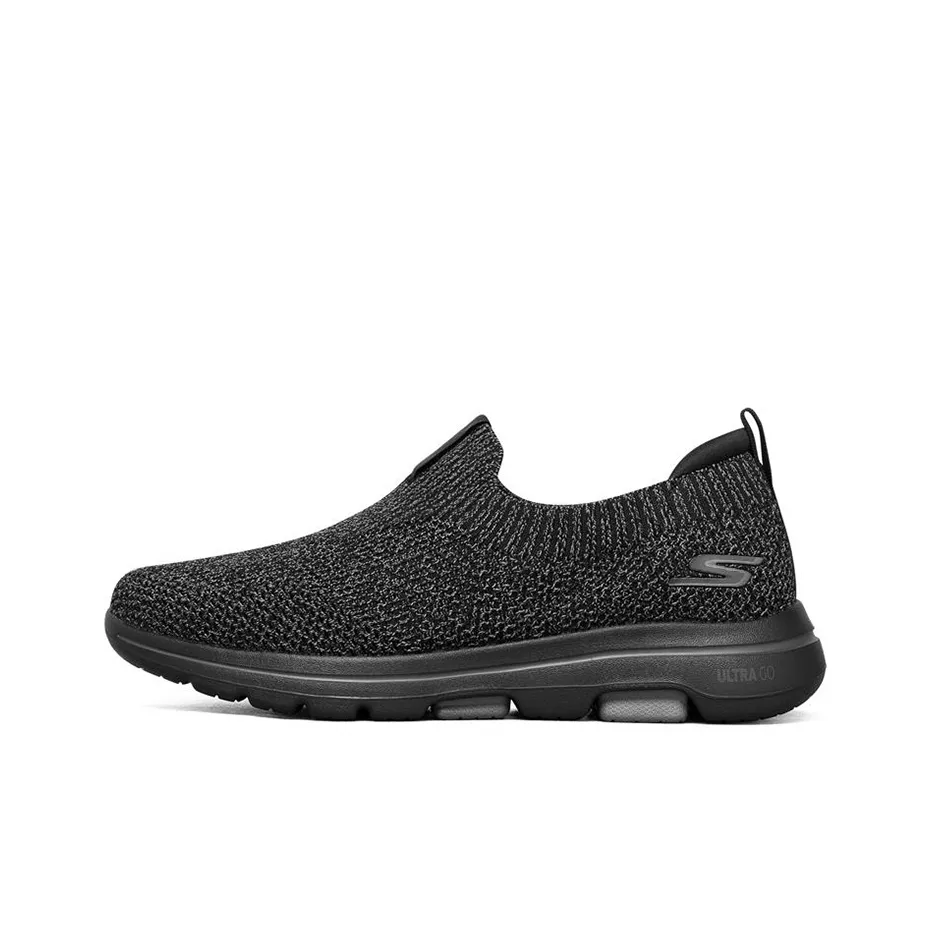 Skechers Go Walk 5 Сетчатая ткань текстиль дышащий низкий верх повседневная обувь мужская черная