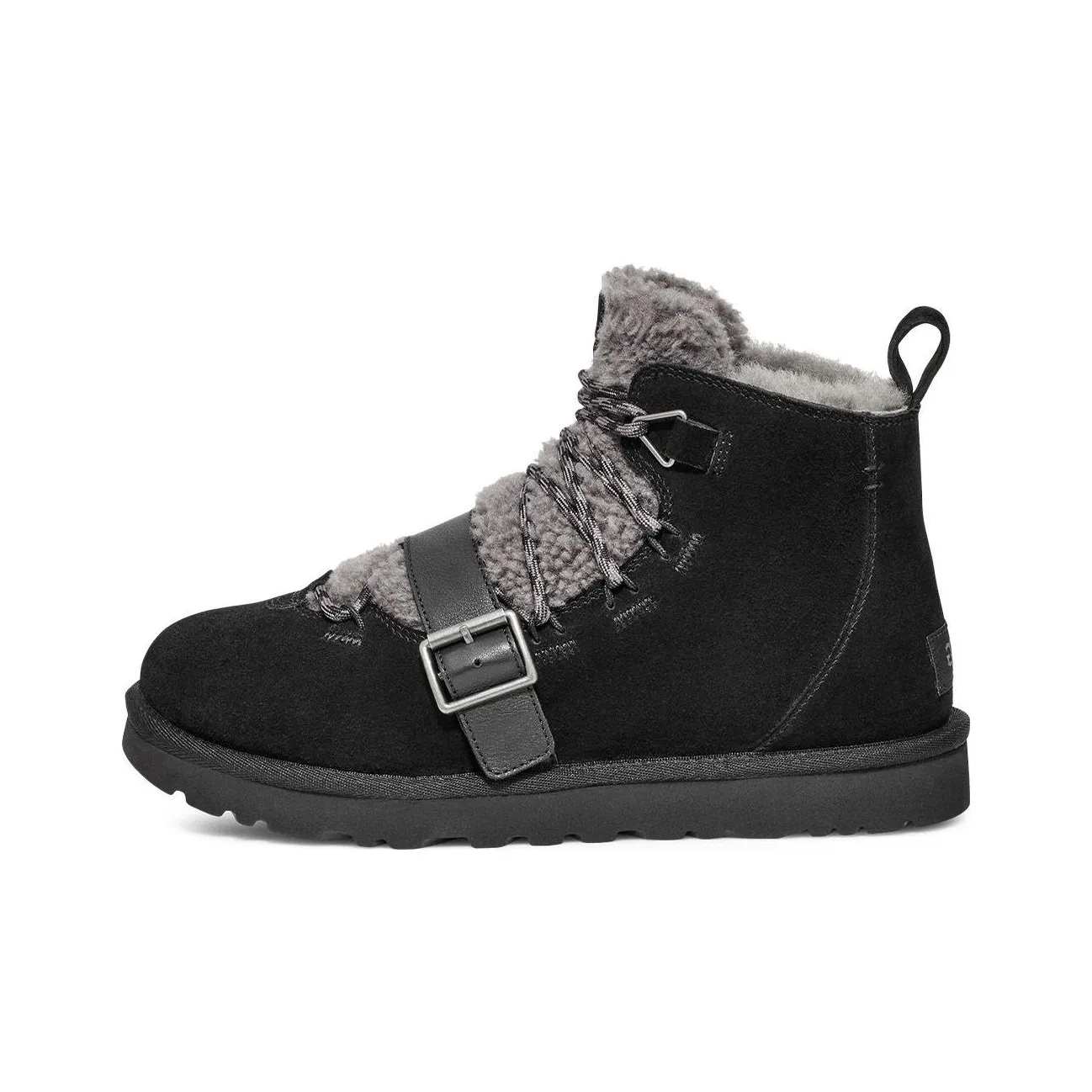 UGG Женские ботильоны из кожи черного цвета