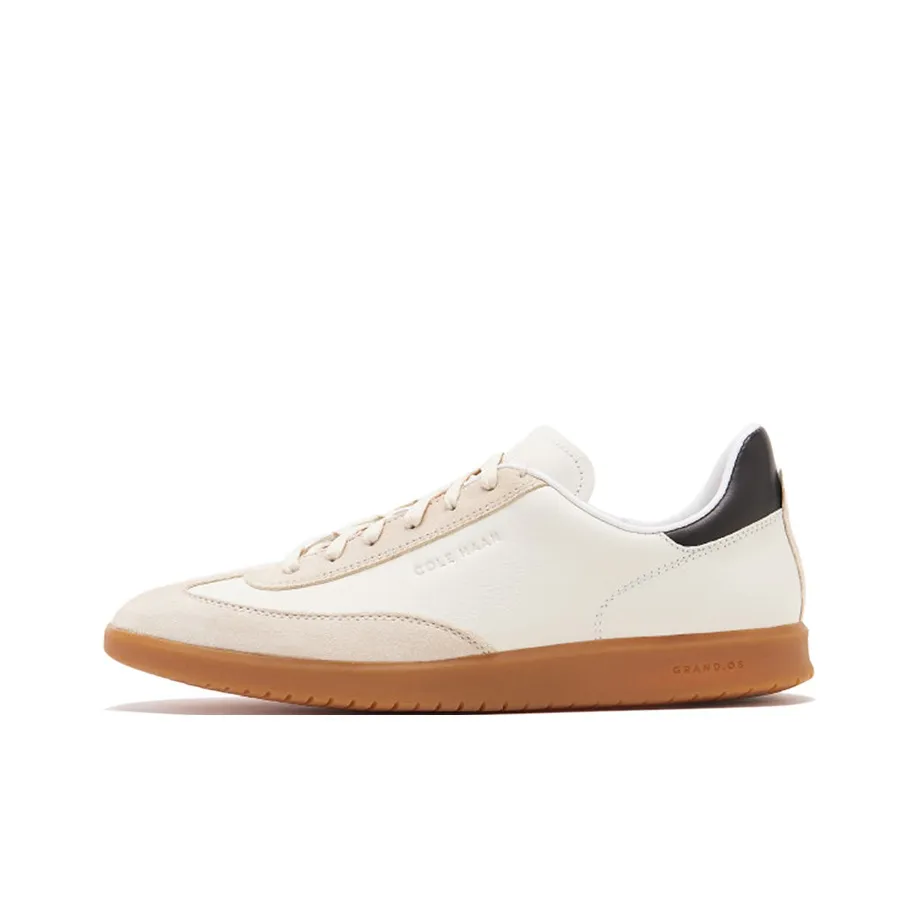 COLE HAAN Skateboard Shoes Men Low-Top Ivory