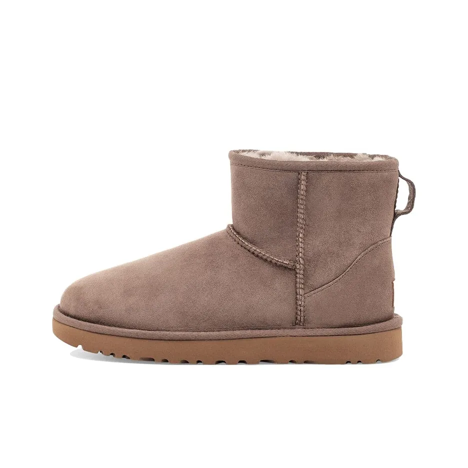 UGG Classic Mini II Boot Овчина Термический С флисовой подкладкой Короткие Снежные ботинки Женские Коричневый