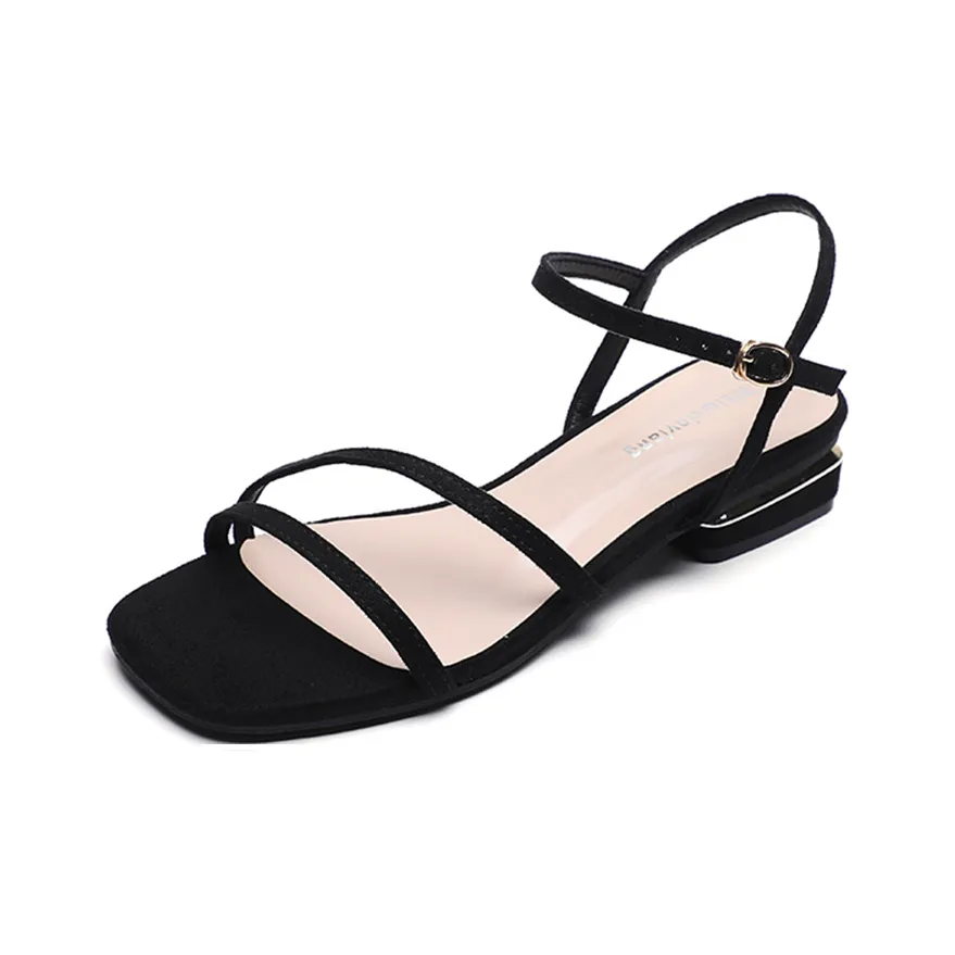 Lan Miao One Ремень Сандалии Плоская Подошва Женские
