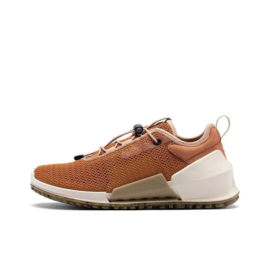Ecco Striding 2,0 Series Ткань Низкий Верх Спортивная Повседневная Обувь Женская Тыква Коричневый