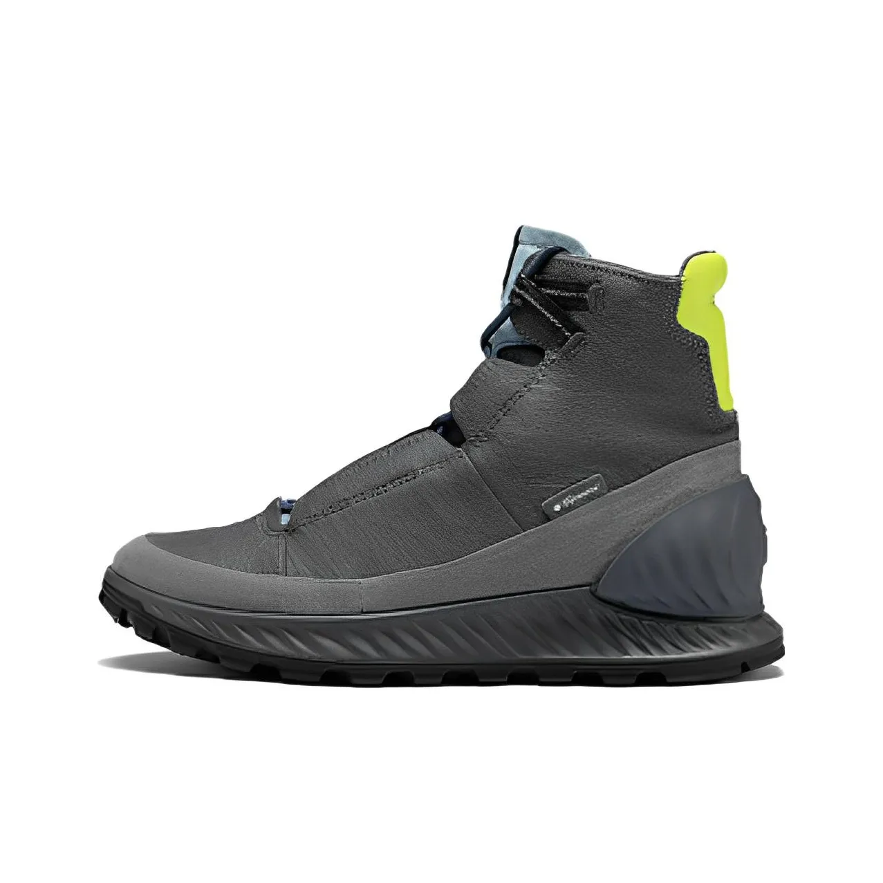 Ecco Термический ботинок для мужчин длина до щиколотки серый цвет