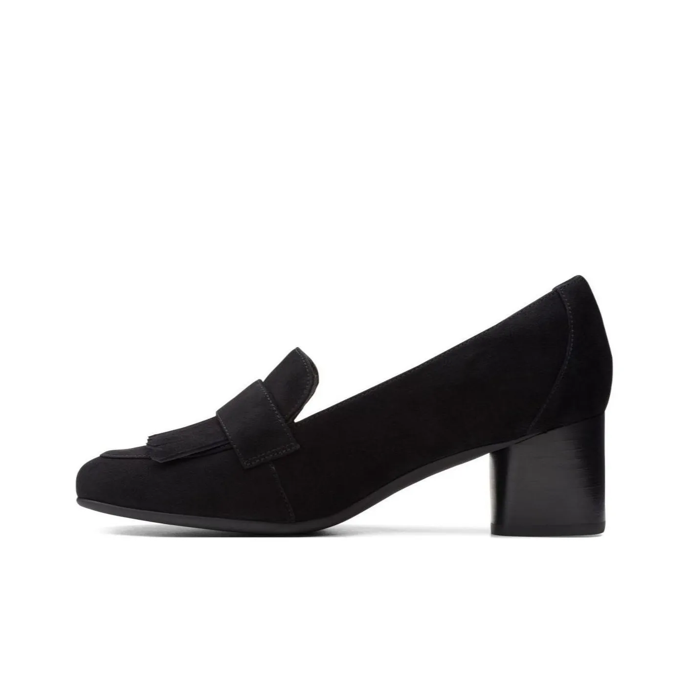 Clarks Кожа Грубый каблук Высокие каблуки 5 5 см Женские Черный