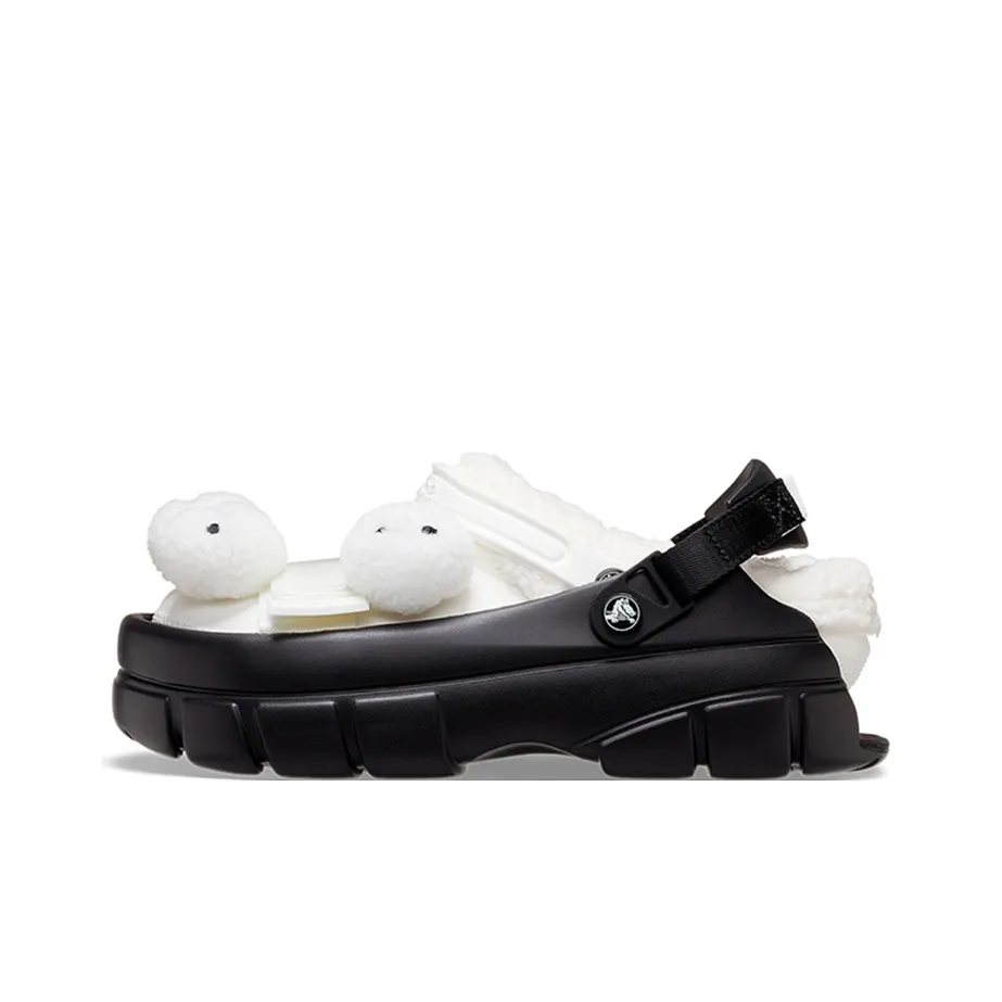 SANKUANZ x Crocs Классические сандалии с клином Пляжные унисекс Черно-белые