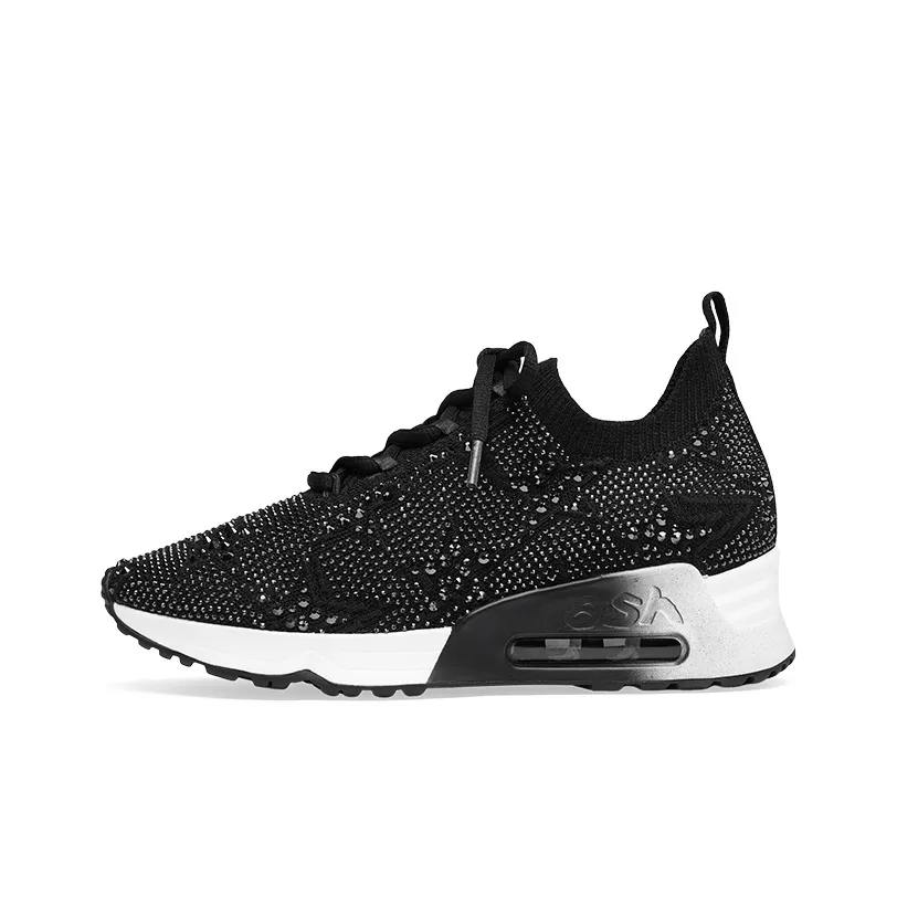 Пепельная Счастливая Shine Коллекция Низкий Топ Повседневная Обувь Женская Черная