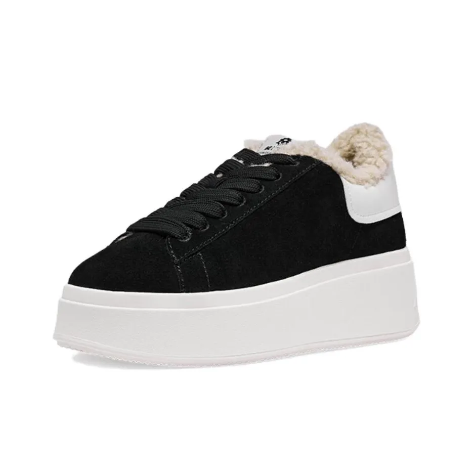 Пепельный Moby Be Kind Коровья кожа Противоскользящая Устойчивая к истиранию Низкий верх Повседневная обувь Женская