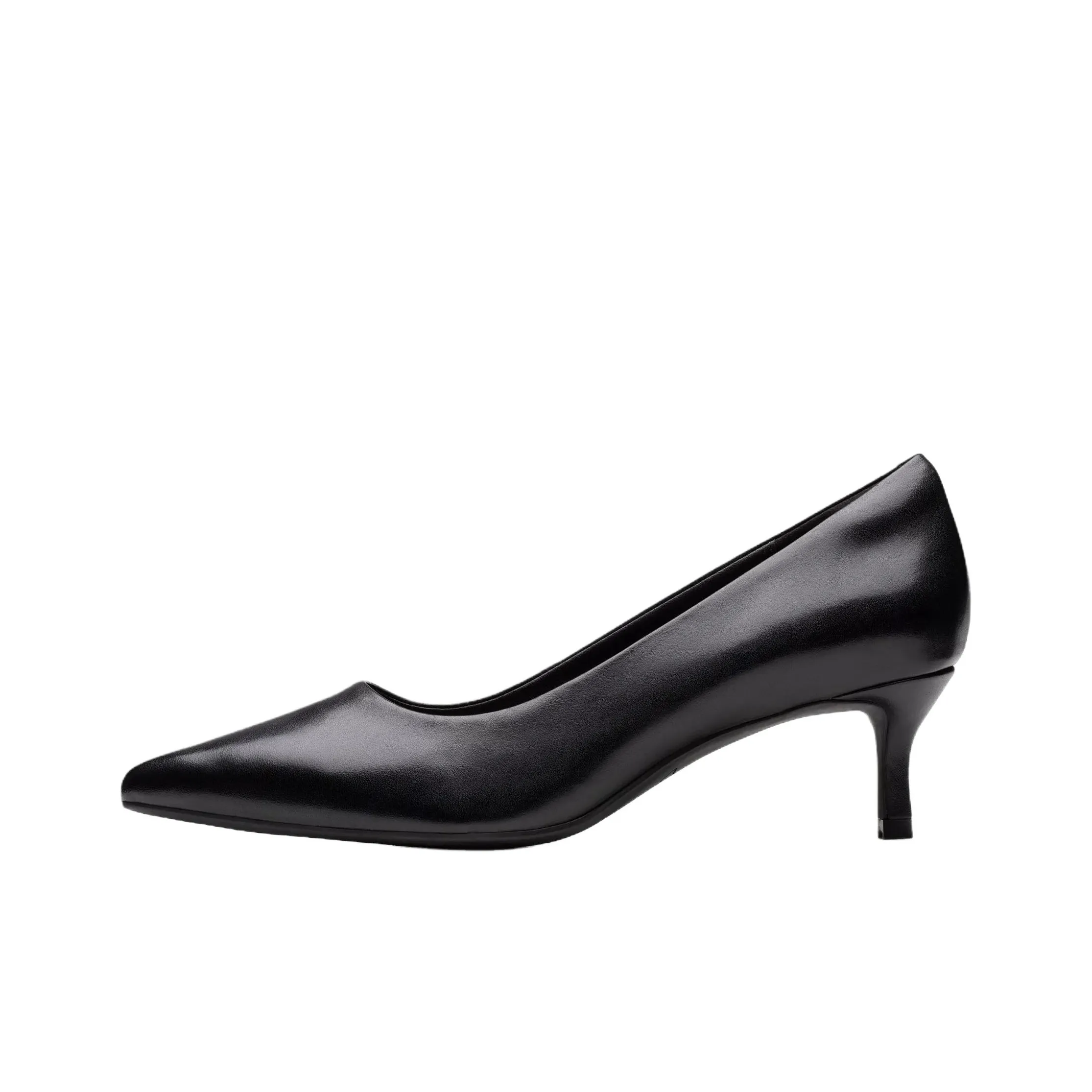Clarks Zarey Корт Кожа Узкий каблук Высокие каблуки 5,5 см Женские Черный