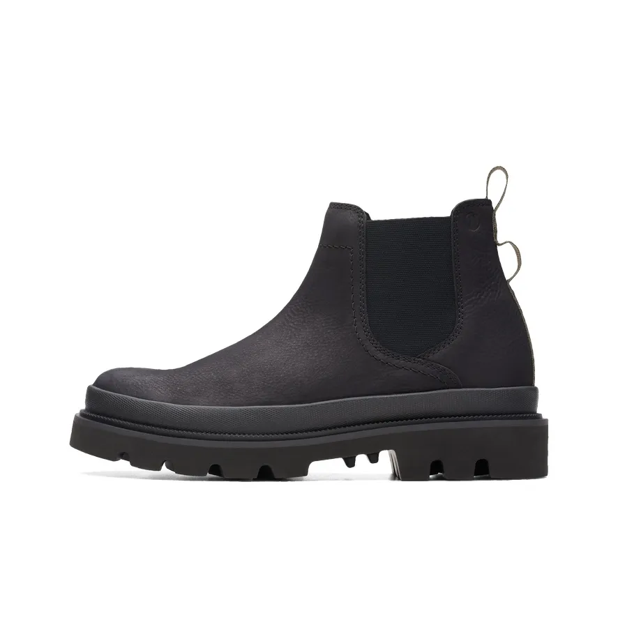 Clarks Light Cool Collection Кожа Короткий Челси Мужской Черный
