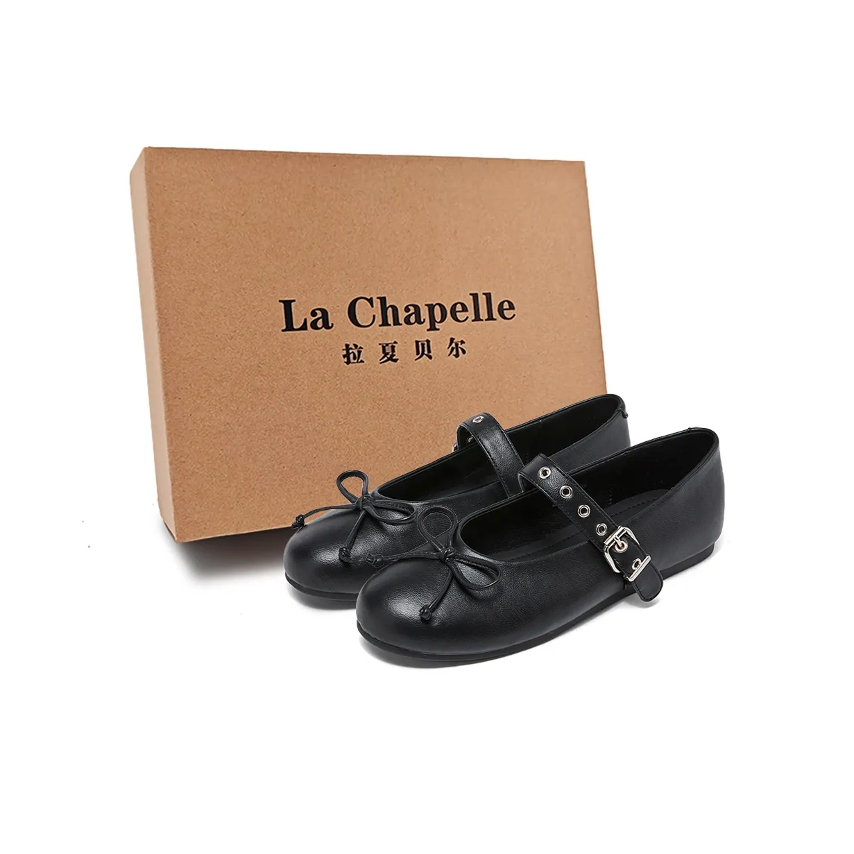 La Chapelle ПУ (полиуретан) Планшет Обувь Мэри Джейн 1,5см Женская Черная