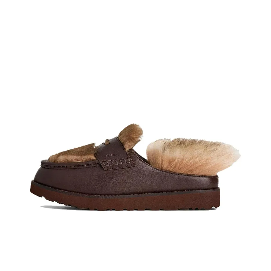 UGG x AMBUSH Кожа Лоферы Унисекс Бордовый