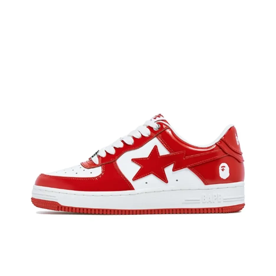 A BATHING APE STA Стильные Скейтбординги Женские Красно-белый