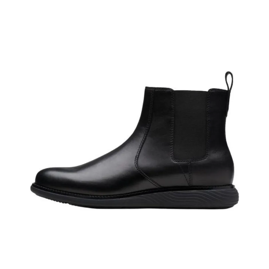 Clarks Коровья кожа Короткий Челси 2,5 см Мужской Черный