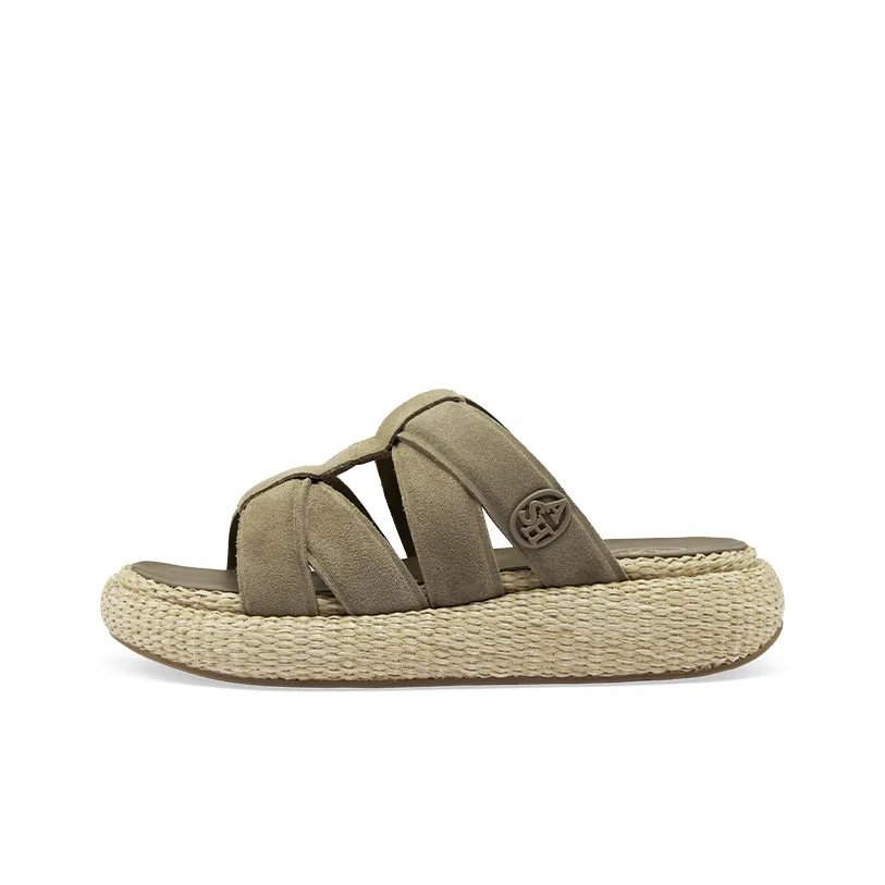 Пепельные противоскользящие шлепанцы для женщин