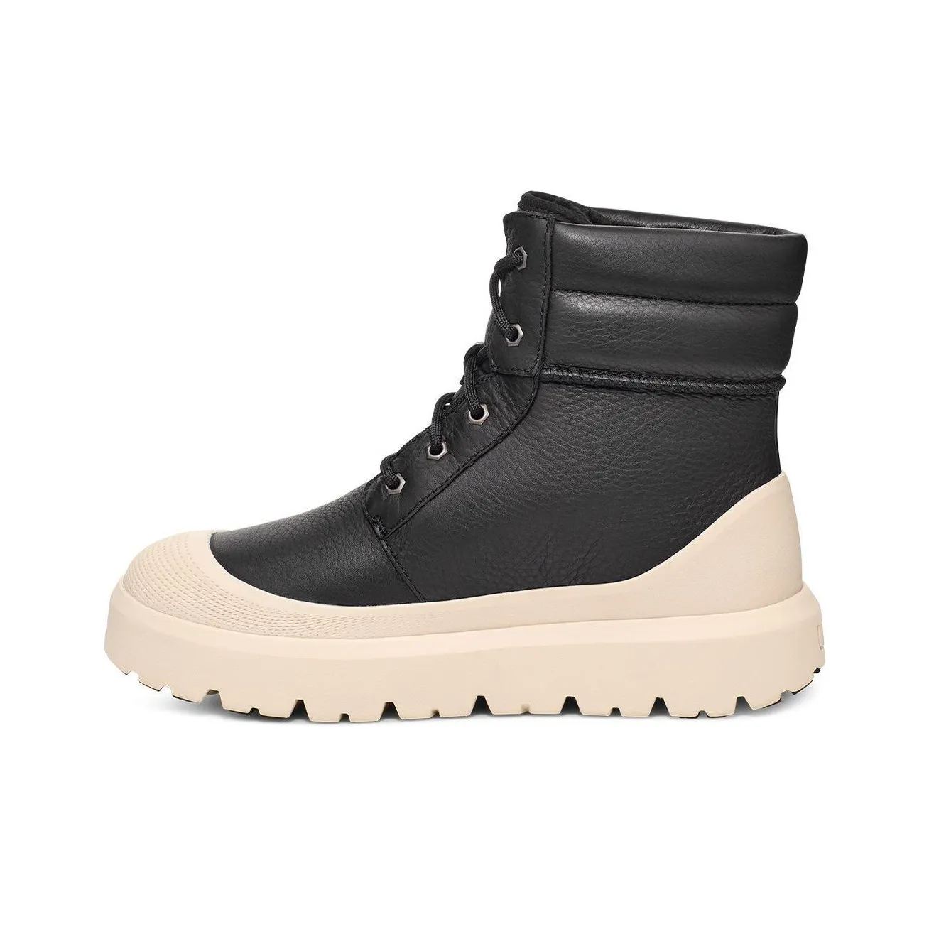 UGG Короткие Снежные Ботинки Мужские Черные Березовая Дерево