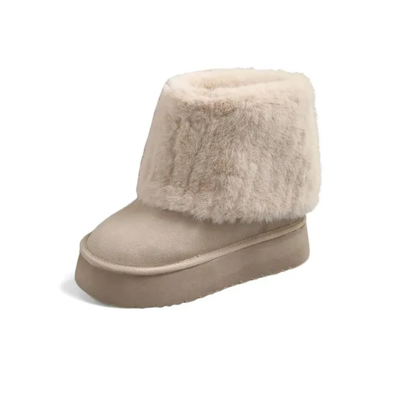 7 SEVFUN Замша Термический Устойчивый к холоду Короткие Снежные Ботинки Женские