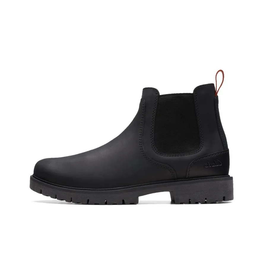 Clarks Losdale Коллекция Короткий Челси Мужской Черный