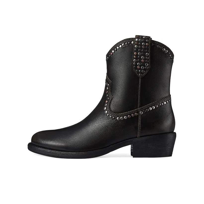 Пепельные Gipsy ботильоны из коровьей кожи для женщин