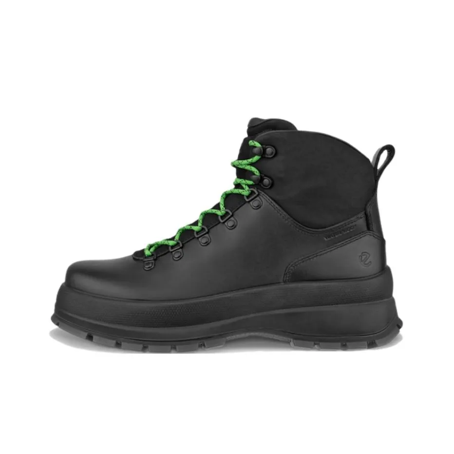 Ecco Track 30 Кожа Короткий Аутдор Мужской Черный