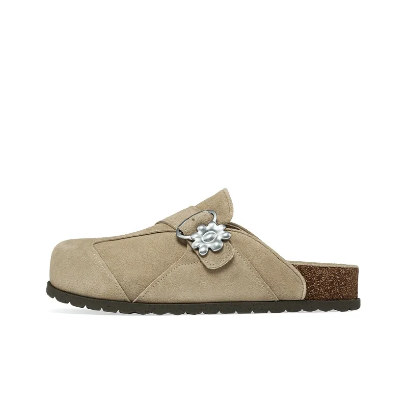 Пепельные домашние тапочки для женщин