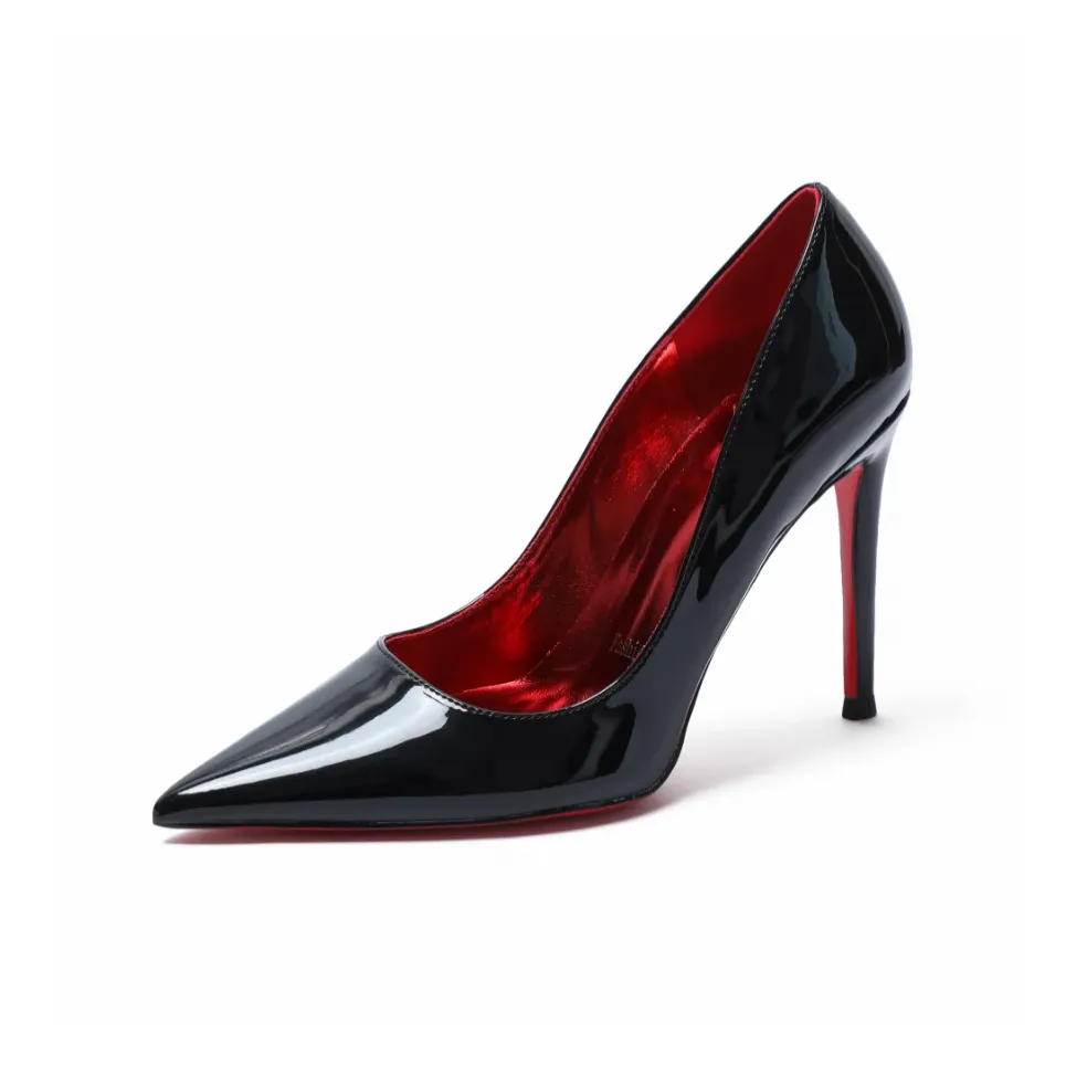 CHERRY KALIKA Микрофибра Кожа Узкий Каблук Высокий Каблук Женский