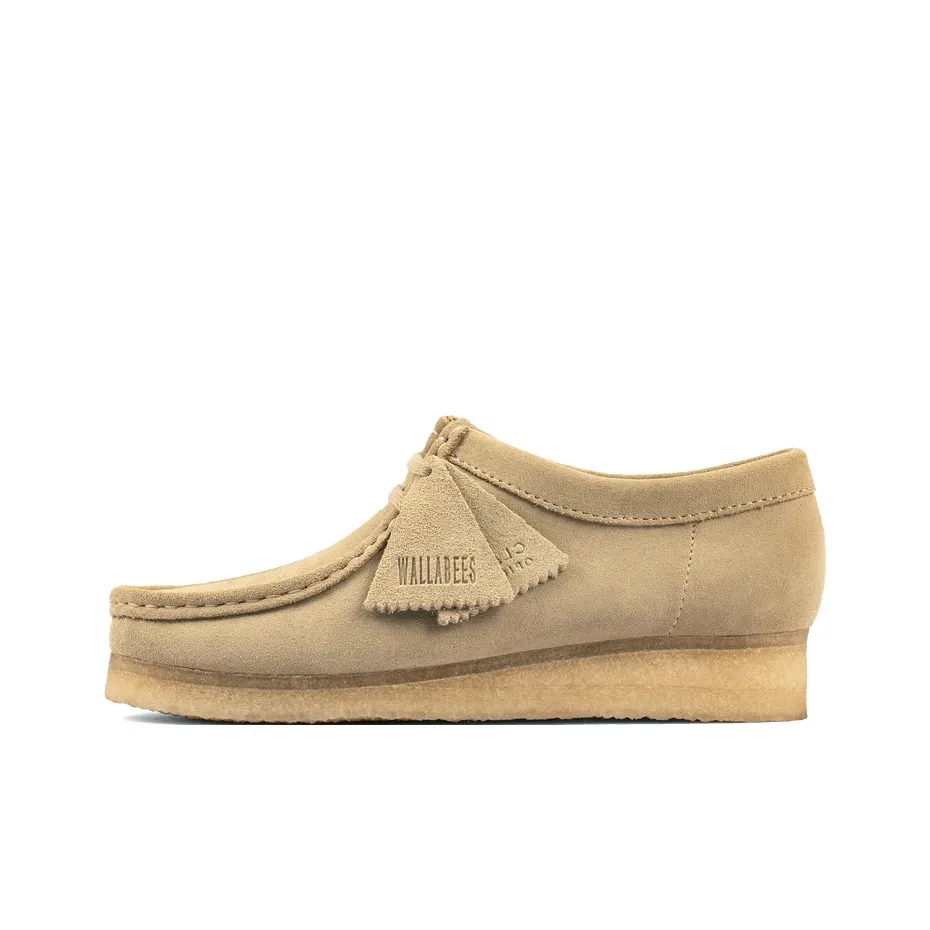 Clarks ORIGINALS Спилок Коровья Кожа Дышащая Низкий Верх Повседневная Обувь Женская Желтая