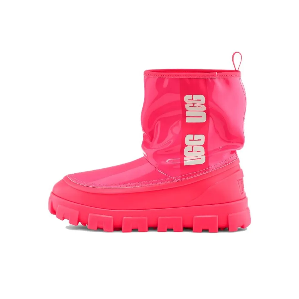 UGG кожа ботильоны женские розовые